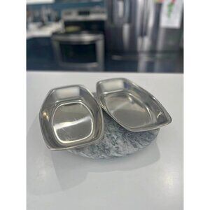 Tischfein 18/8 Stainless Steel Serving Tray - Vintage MCM Server Made in Germany